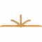Ekena Millwork Redmond Rough Sawn Timber Gable Bracket, Western Red Cedar, 96"W x 40"H x 2"D x 4"F, 10/12 Pitch GBW096X40X0204RED00RWR - alternate 4